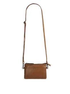 X-Zone Damen Umhängetasche in cognac