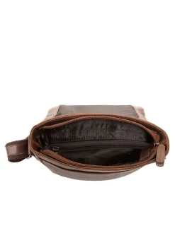 X-Zone Unisex Umhängetasche in cognac