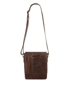 X-Zone Unisex Umhängetasche in cognac