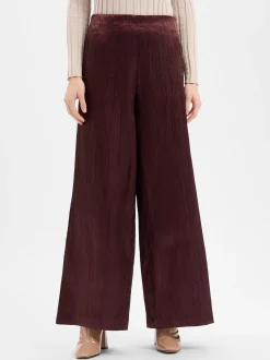 Y.A.S Damen Hose - YASTira in bordeaux - Länge: lang