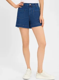 Y.A.S Damen Jeans-Shorts - YASNema in denim