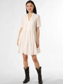 Y.A.S Damen Kleid - YASHoli in ecru - Ärmel: kurzarm