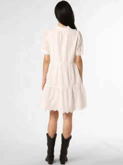 Y.A.S Damen Kleid - YASHoli in ecru - Ärmel: kurzarm