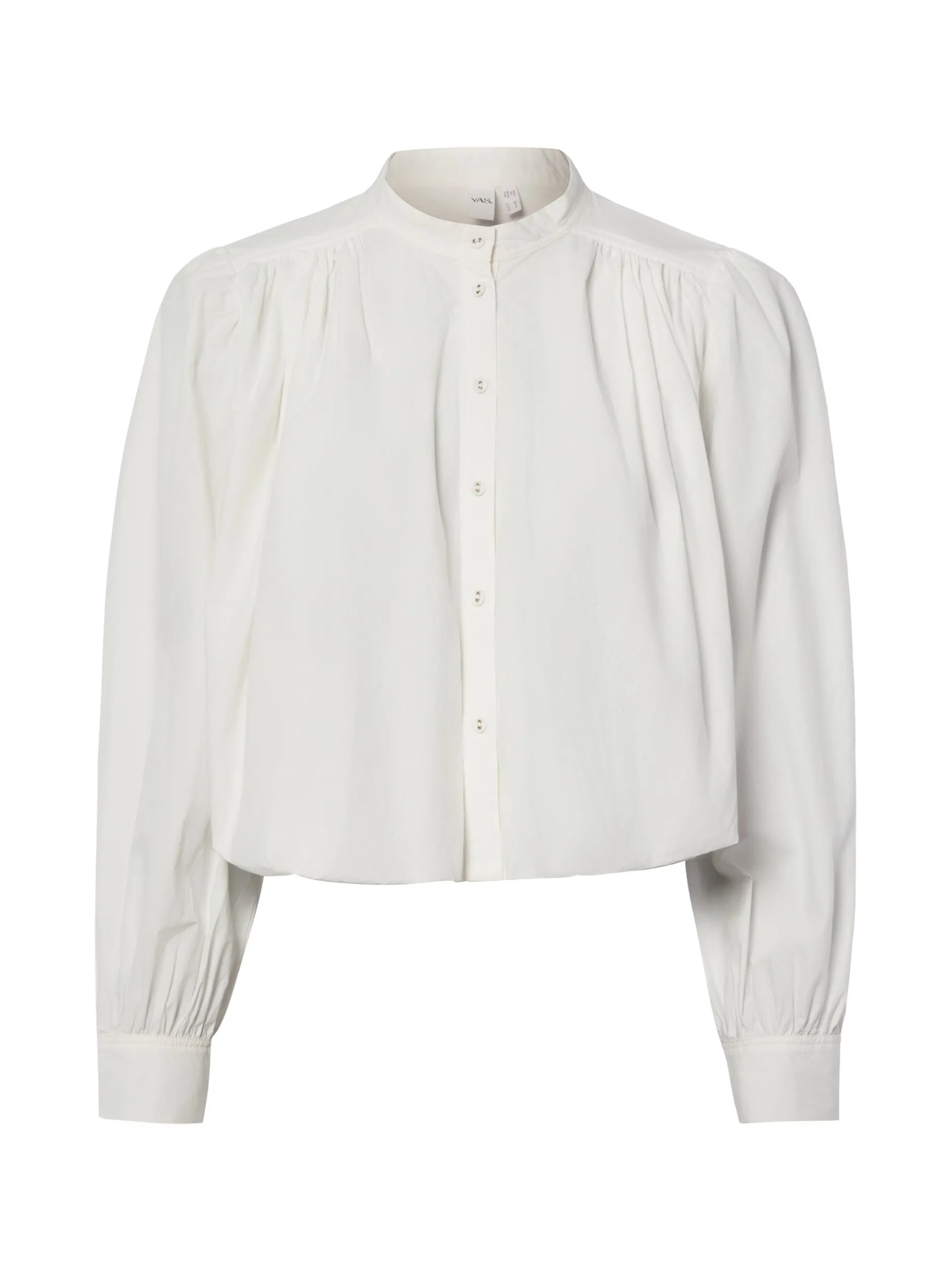 Y.A.S Damen Rüschenbluse - YASCilva in weiß