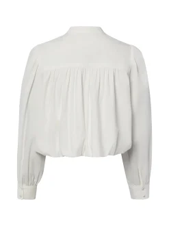 Y.A.S Damen Rüschenbluse - YASCilva in weiß