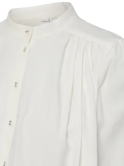 Y.A.S Damen Rüschenbluse - YASCilva in weiß