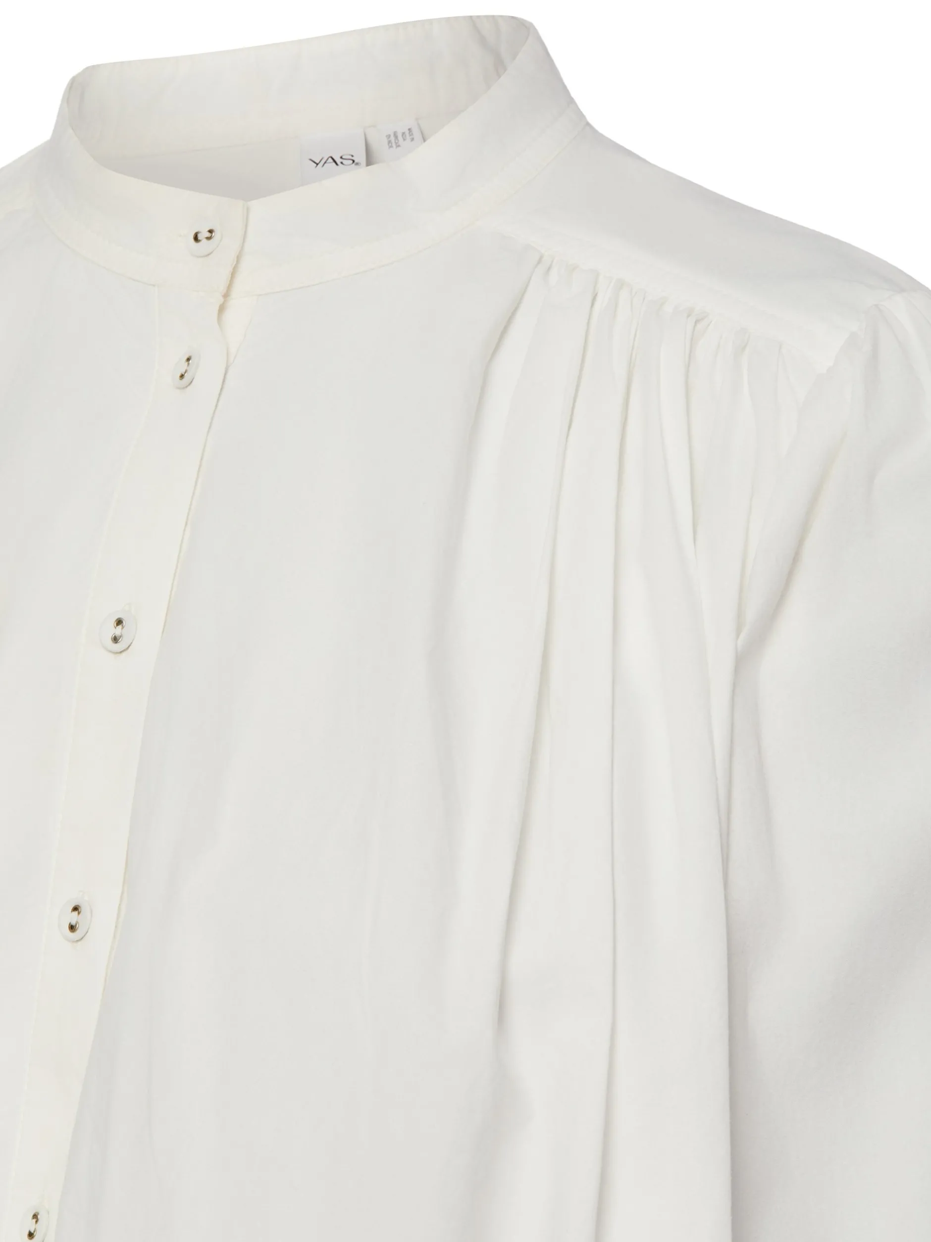 Y.A.S Damen Rüschenbluse - YASCilva in weiß
