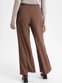 Y.A.S Damen Stoffhose -Yascamma in mocca - Länge: lang