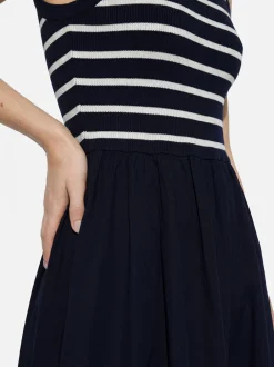 Y.A.S Damen Trägerkleid - YASMiri in marine ecru