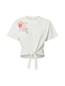 Y.A.S Damen T-Shirt - YASFabian in ecru - Ärmel: kurzarm
