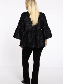 YOEK Damen Blazer in schwarz
