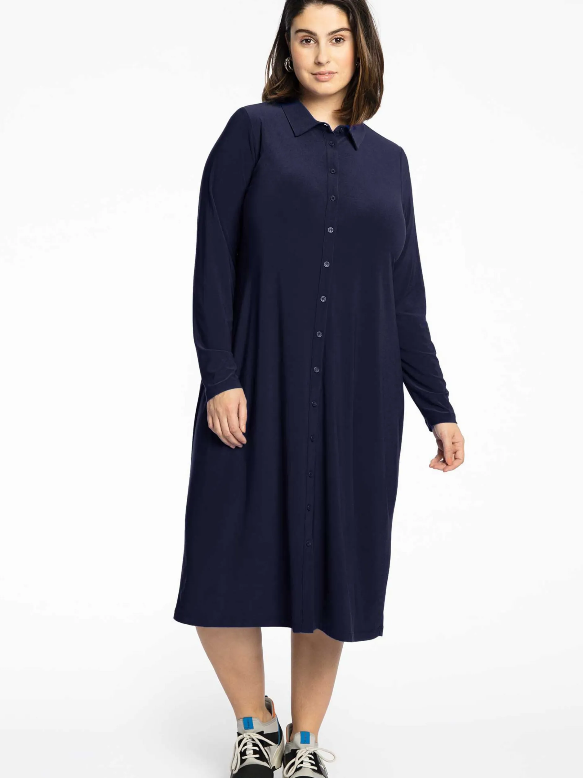 YOEK Damen Bluse in blau