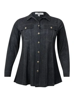 YOEK Damen Bluse in dark stone