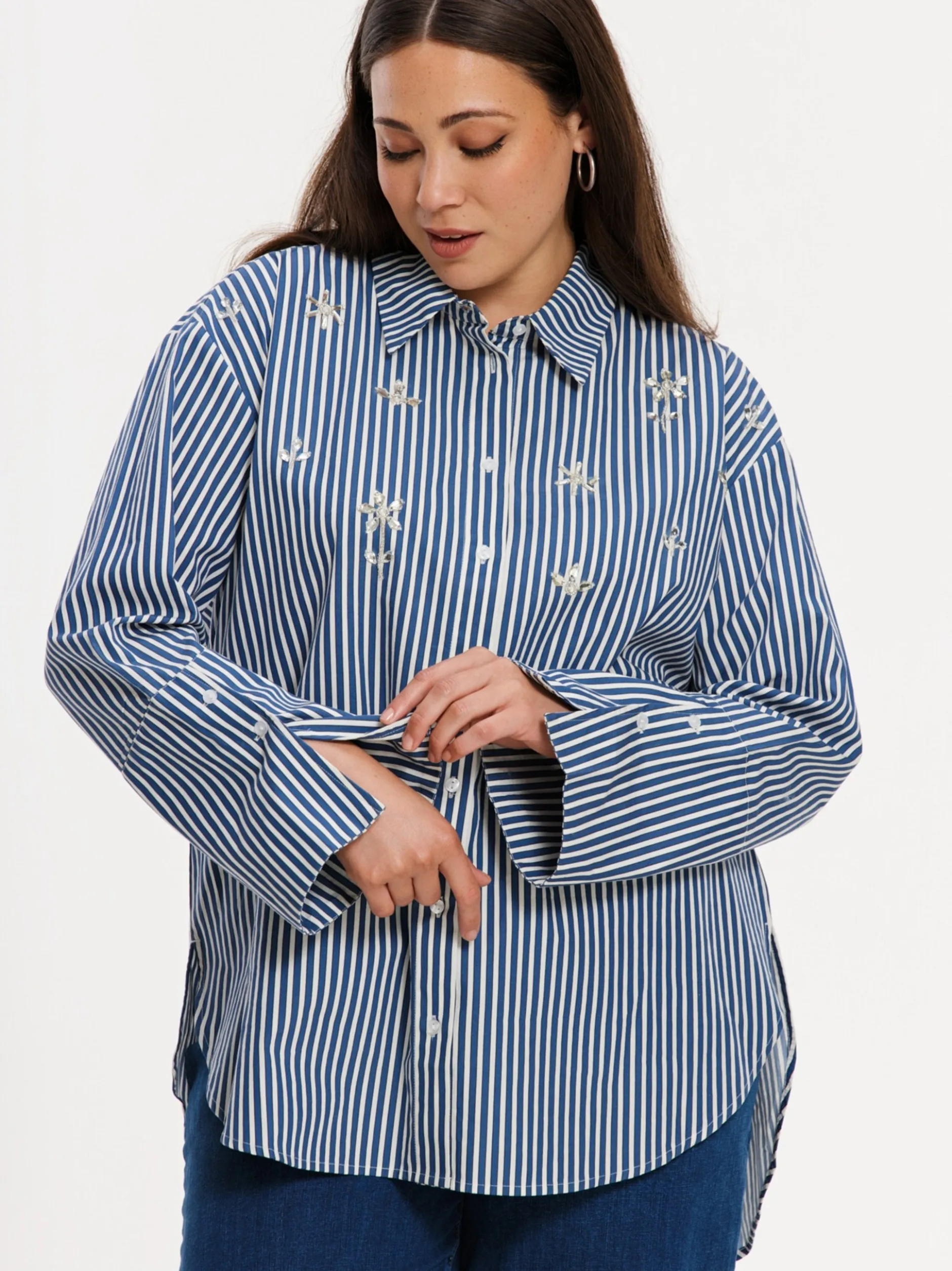 YOEK Damen Bluse in denim
