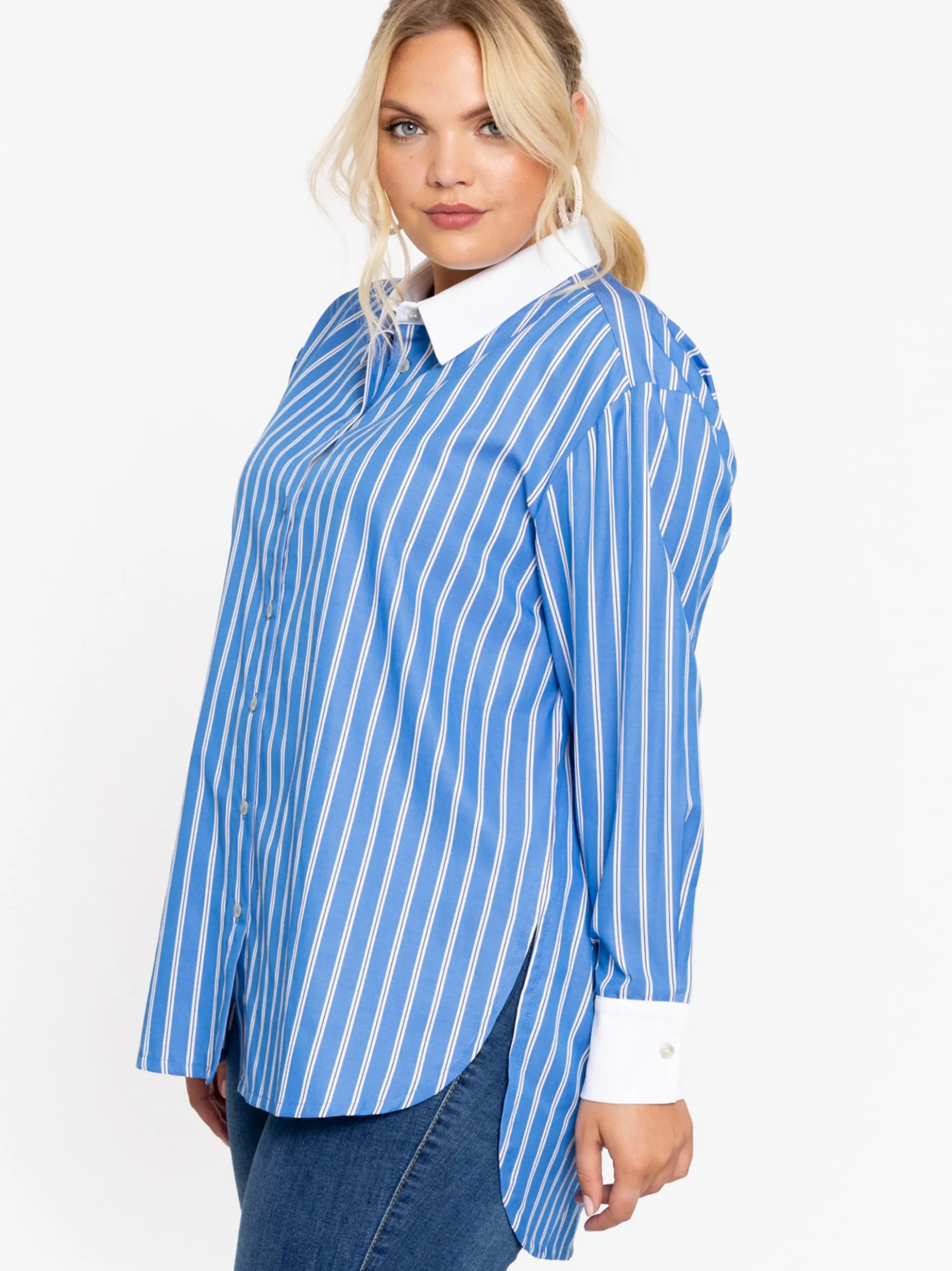 YOEK Damen Bluse in denim