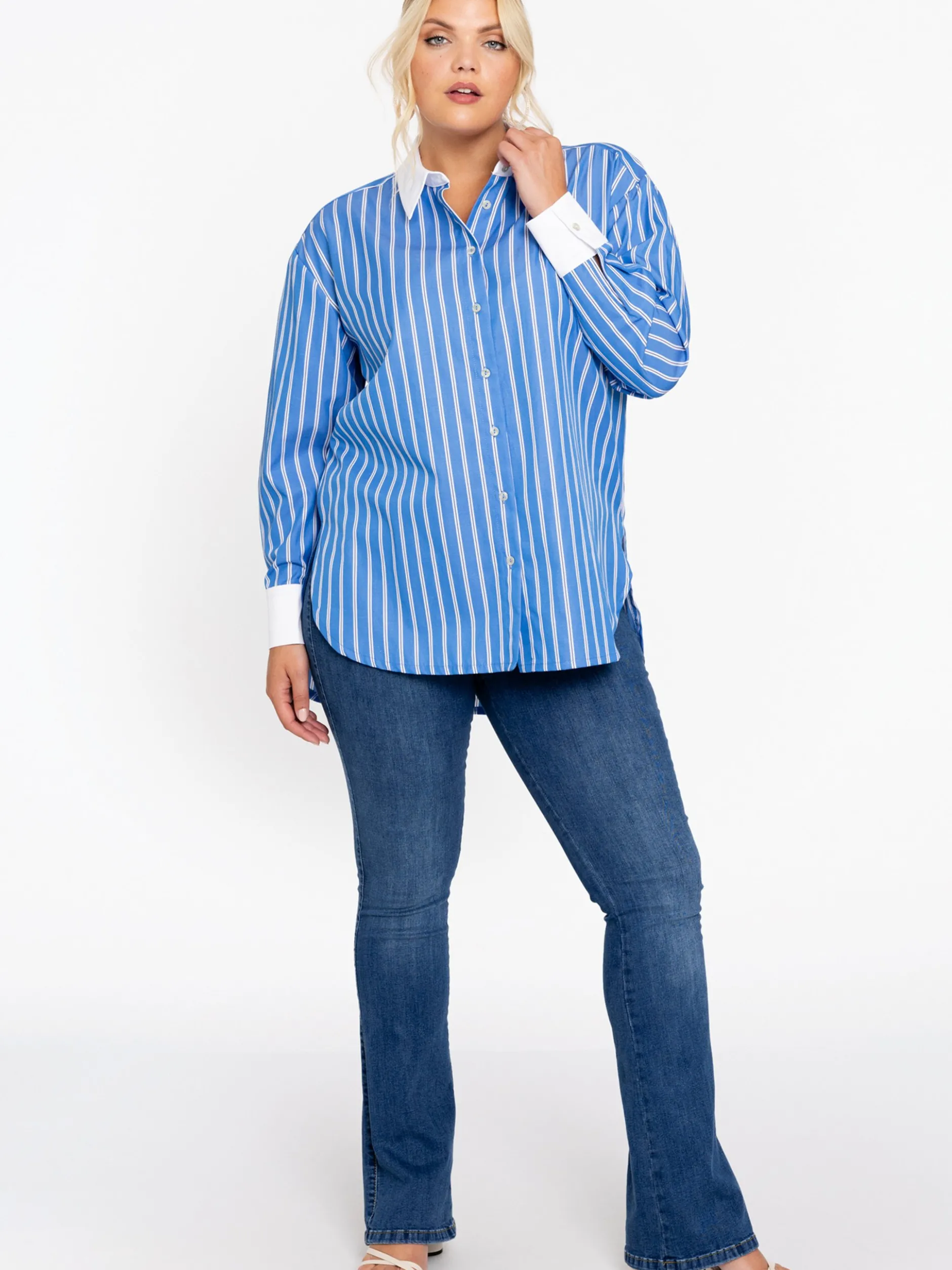 YOEK Damen Bluse in denim