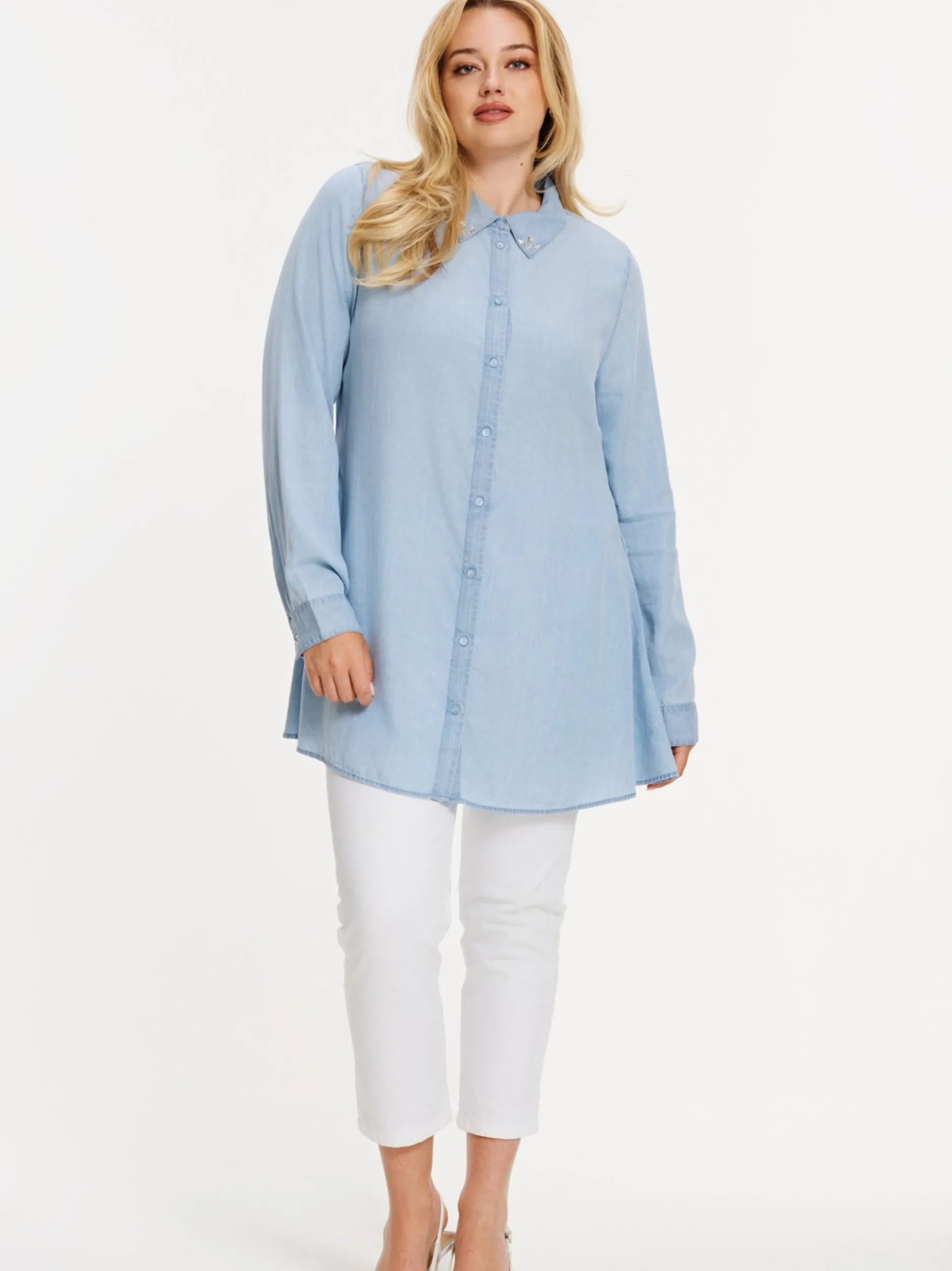 YOEK Damen Bluse in denim
