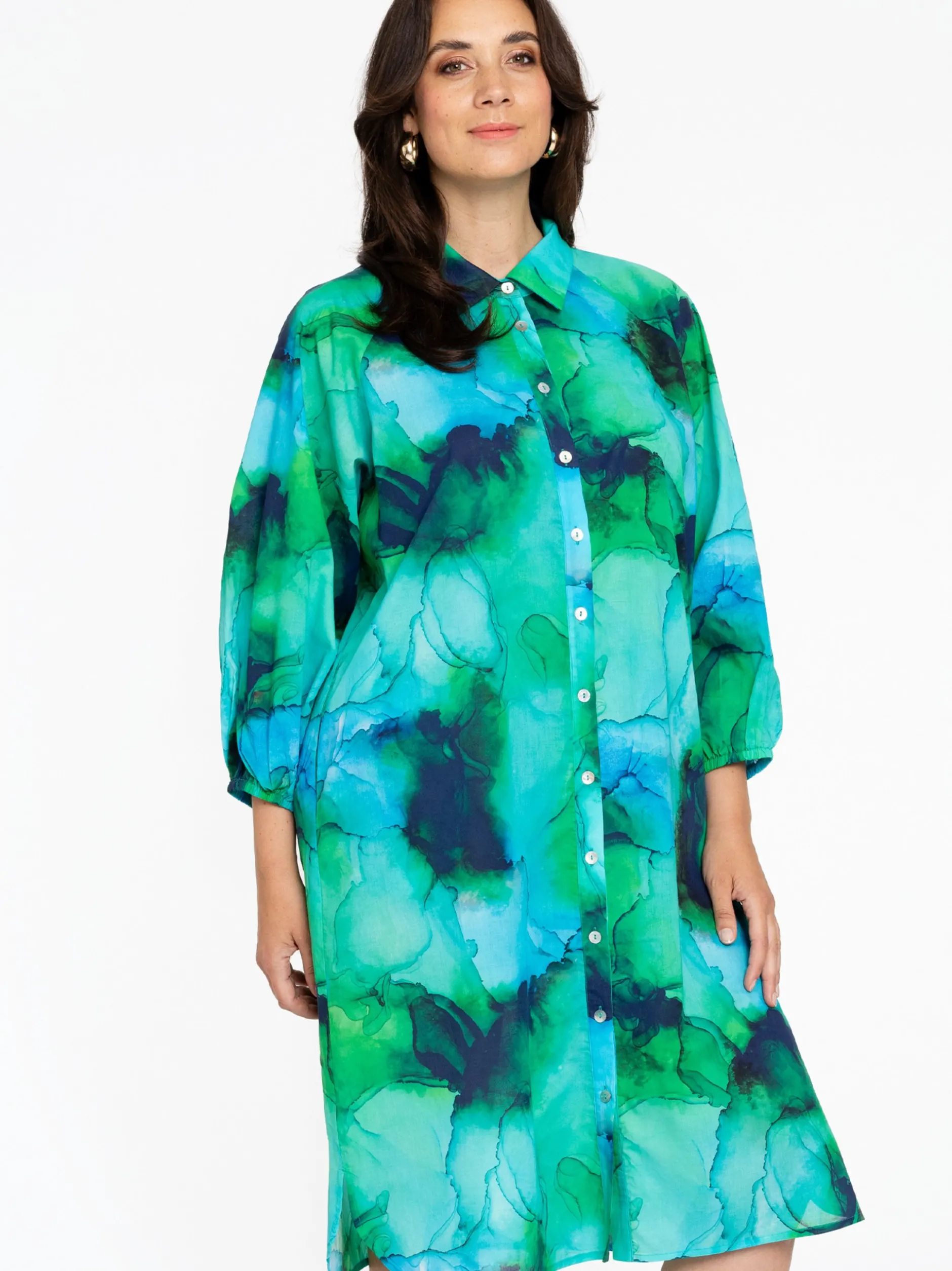 YOEK Damen Bluse in grün