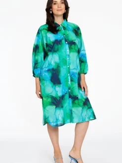 YOEK Damen Bluse in grün