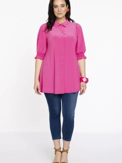 YOEK Damen Bluse in rosa