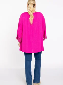 YOEK Damen Bluse in rosa