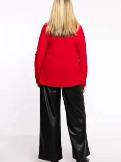 YOEK Damen Bluse in rot