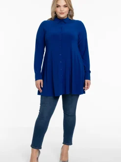 YOEK Damen Bluse in royal