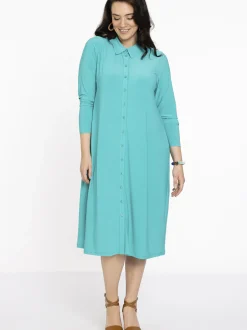 YOEK Damen Bluse in türkis