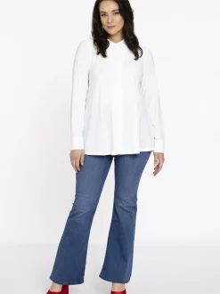 YOEK Damen Bluse in weiß