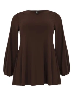 YOEK Damen Blusenshirt in braun