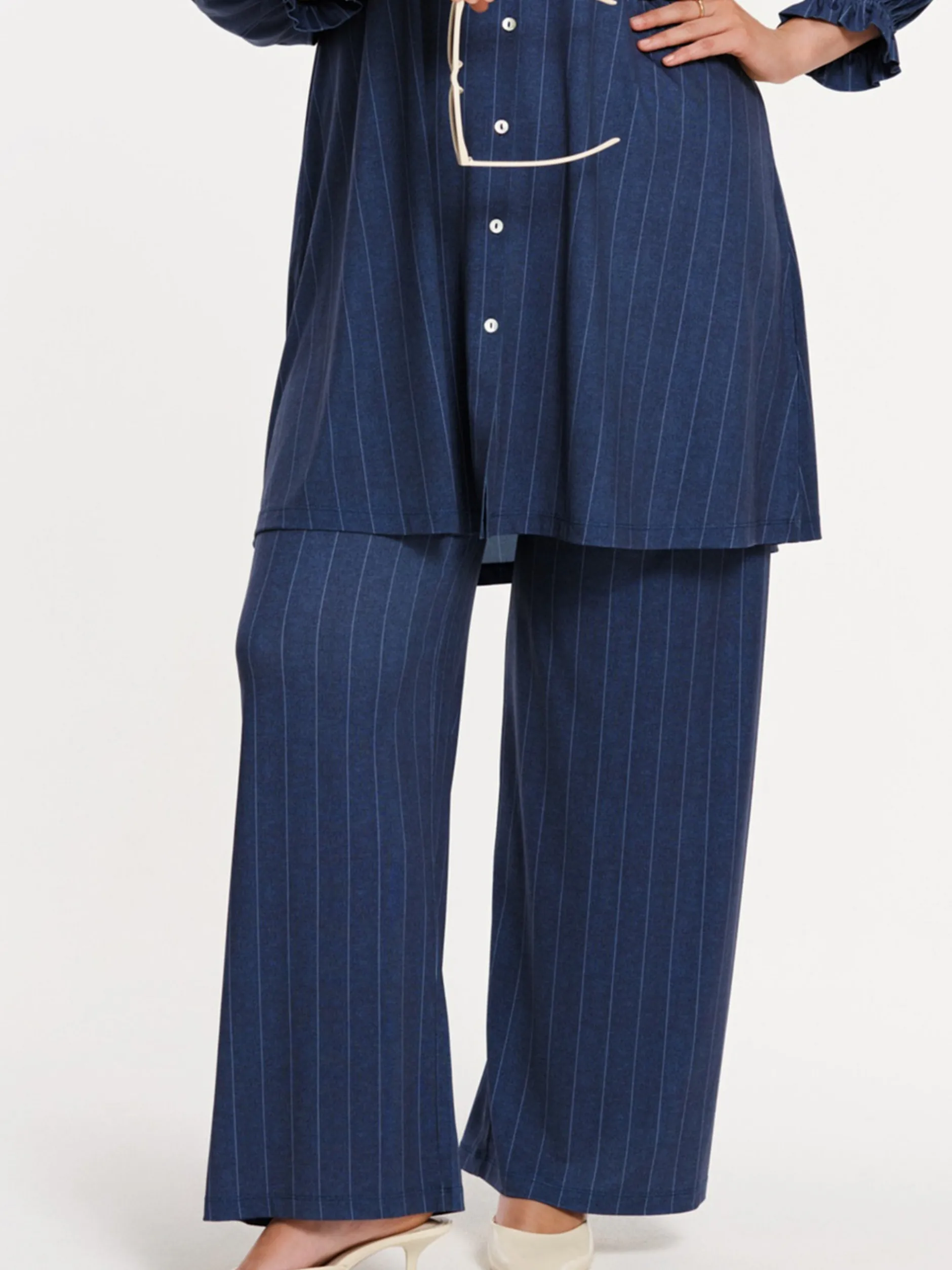 YOEK Damen Hose in blau