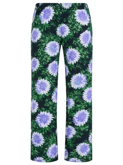 YOEK Damen Hose in grün blau