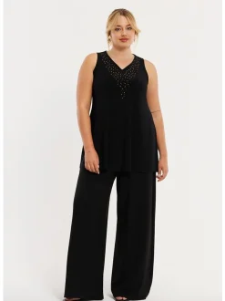 YOEK Damen Hose in schwarz