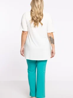 YOEK Damen Hose in türkis