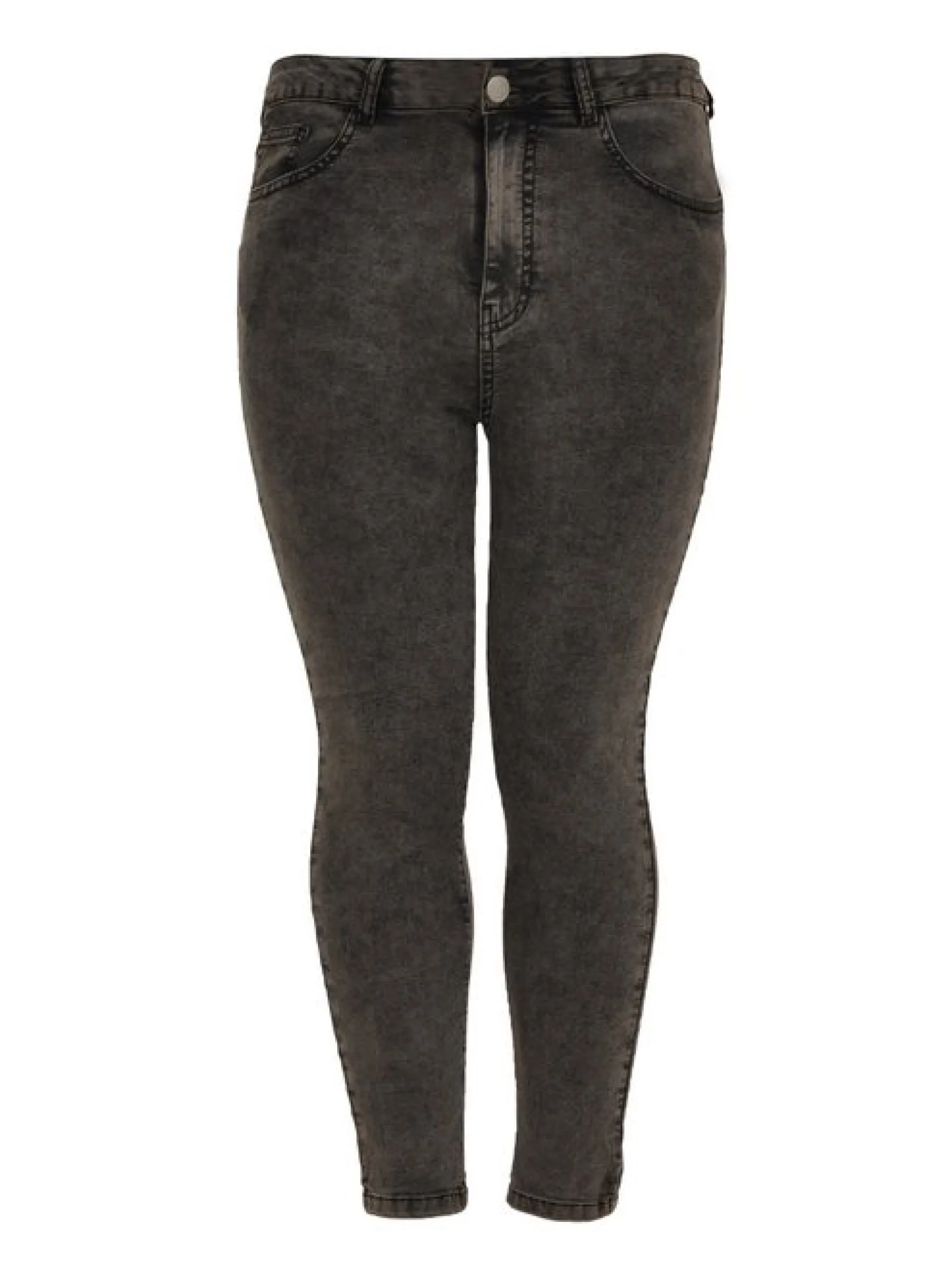 YOEK Damen 7/8 Jeans in grau