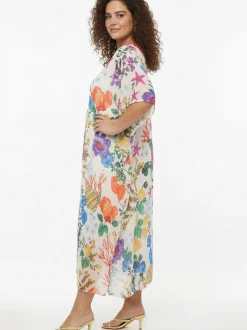 YOEK Damen Kaftan in mehrfarbig