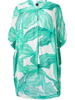 YOEK Damen Kaftan in türkis