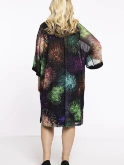 YOEK Damen Kimono in schwarz