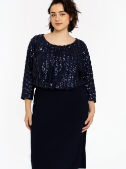 YOEK Damen Kleid in blau