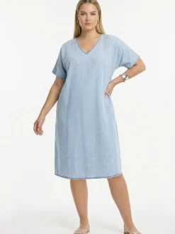 YOEK Damen Kleid in blau