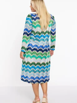 YOEK Damen Kleid in blau