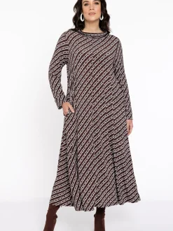 YOEK Damen Kleid in braun