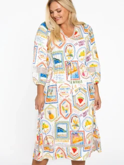 YOEK Damen Kleid in ecru