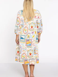 YOEK Damen Kleid in ecru