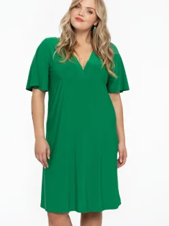 YOEK Damen Kleid in grün