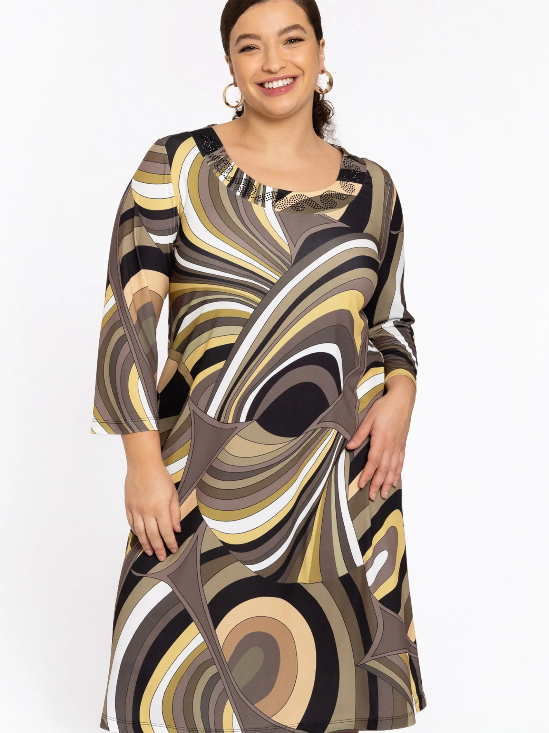 YOEK Damen Kleid in mehrfarbig