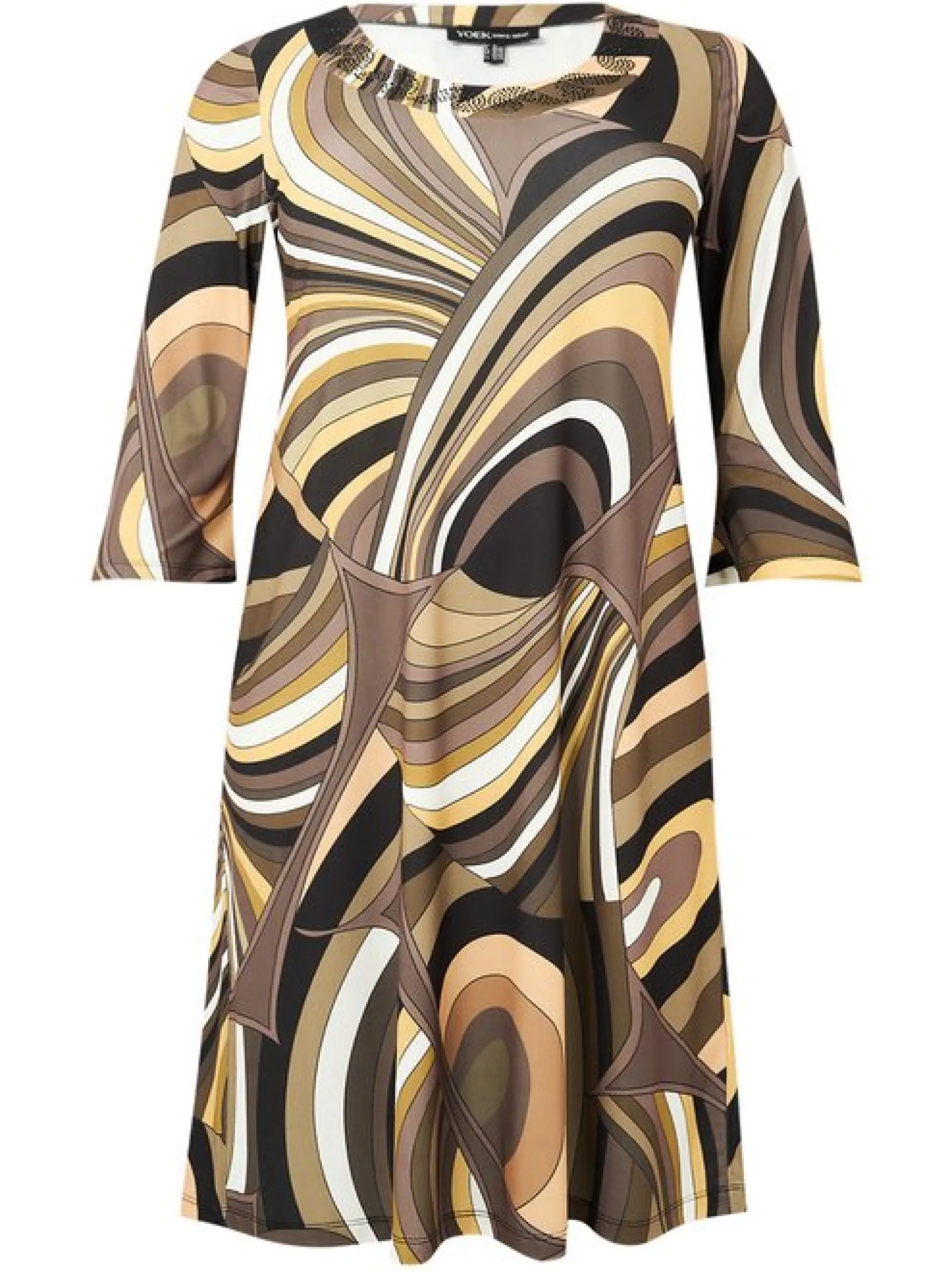 YOEK Damen Kleid in mehrfarbig