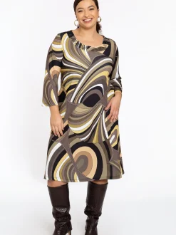 YOEK Damen Kleid in mehrfarbig