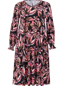 YOEK Damen Kleid in mehrfarbig schwarz