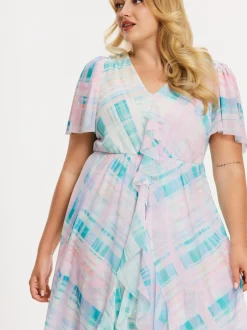 YOEK Damen Kleid in mehrfarbig